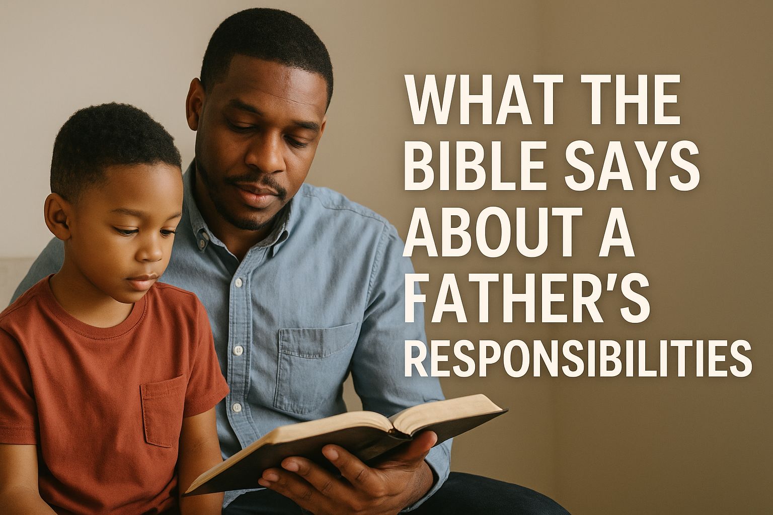 what the bible says about a father's responsiblity
